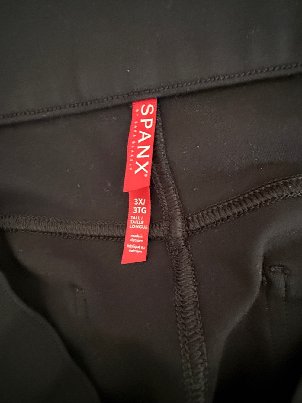 SPANX Black High-Waist Ponte Leggings - Picture 3 of 4